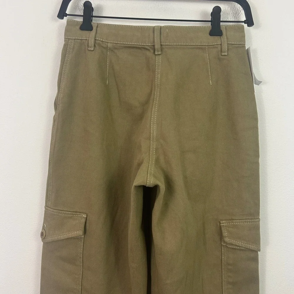 Wilfred Free Aritzia 4 Modern Cargo Pants Taupe Beige High Rise Straight Leg NEW